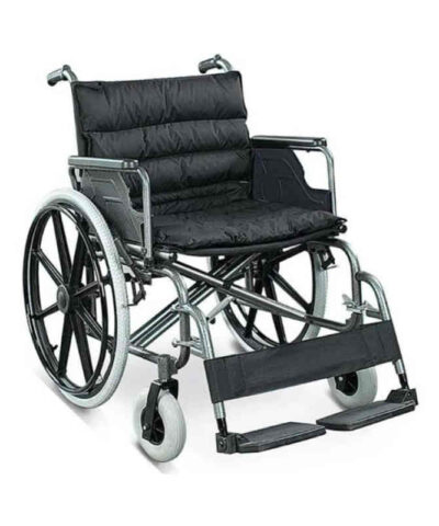 Direct Care Widely Wheelchair - Steel Frame with Flip-Up Armrest