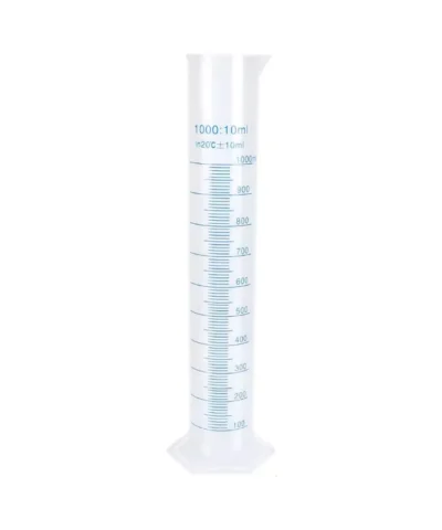 1000ml Plastic Graduated Measuring Cylinder - Laboratory Grade