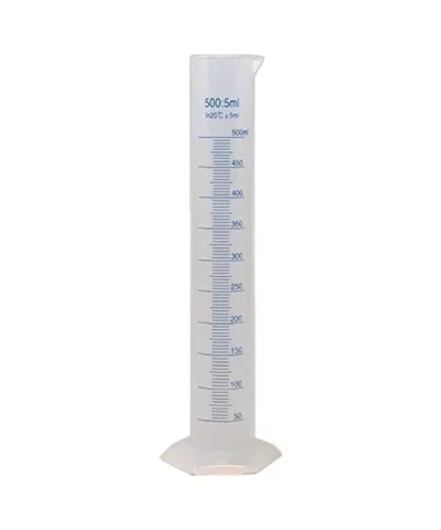 500ml Plastic Measuring Cylinder - Laboratory Grade