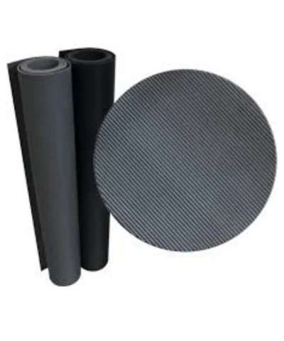 Fine Ribbed Rubber Floor Mat 90x180cm - Non-Slip Safety Mat