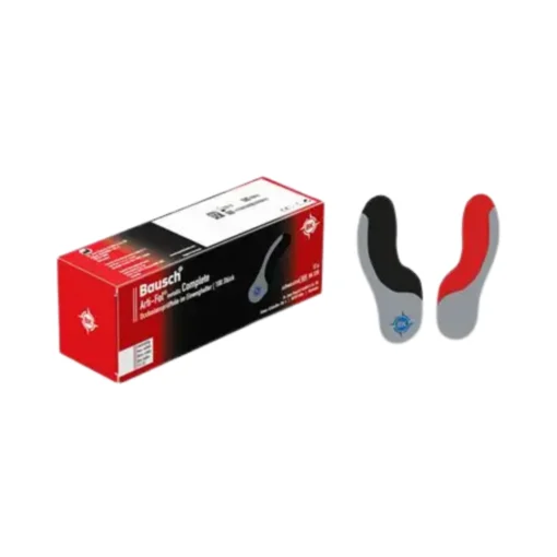 ARTI-FOL metallic Complete Ultra Thin 12 µ – 20×60 mm, black/red, 2-sided (20 strips)