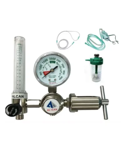 Alcan ACI-11-CGA-VSY301 Piston Type Oxygen Pin Index Pressure Regulator Flowmeter 0-15 LPM CGA870 50PSI CE FDA Taiwan