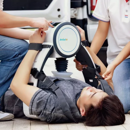 Amoul E6 Auto CPR System | Automatic Cardiopulmonary Resuscitator | Suction Cup | Dual Battery | EtCO₂ | CE Certified | Red Dot Award 2021