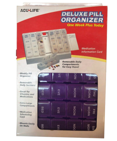 Acu Life Deluxe 1 Week+Today Pill Organizer