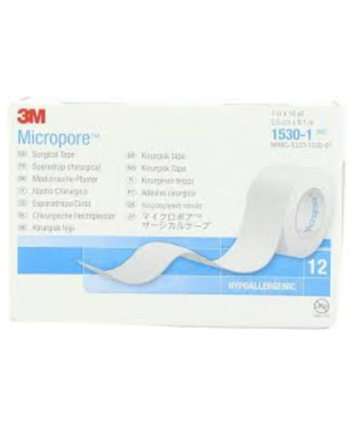 3M Micropore Paper Surgical Tape 7.5cm x 9.14m (3in x 10yds)